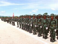 Memorial Day of Infantry Division Pranburi District