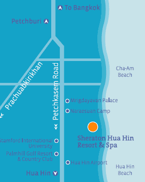 Sheraton Hua Hin Location map
